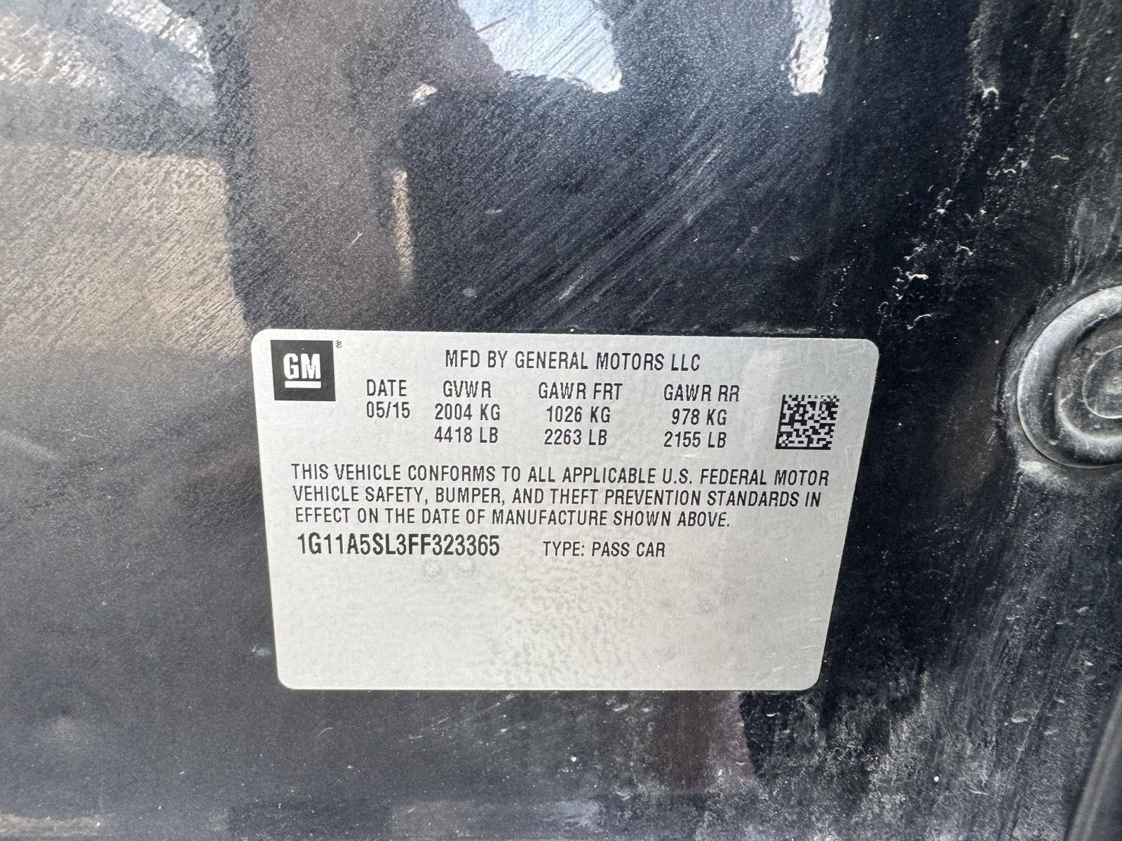 2015 Chevrolet Malibu 1FL