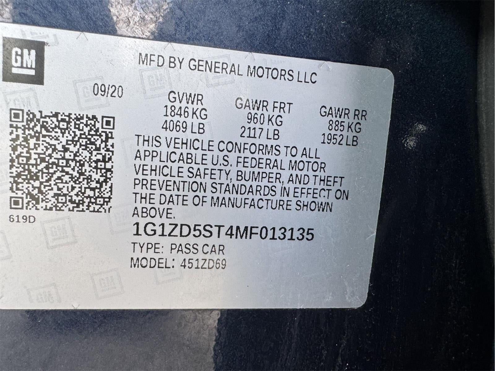 2021 Chevrolet Malibu FWD LT