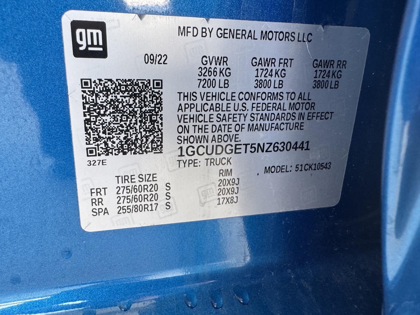 2022 Chevrolet Silverado 1500 LTZ