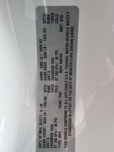 2027 Chrysler Pacifica PACIFICA LIMITED AWD