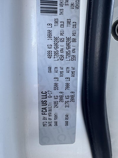 2017 RAM 3500 Big Horn Crew Cab 4x4 6'4' Box