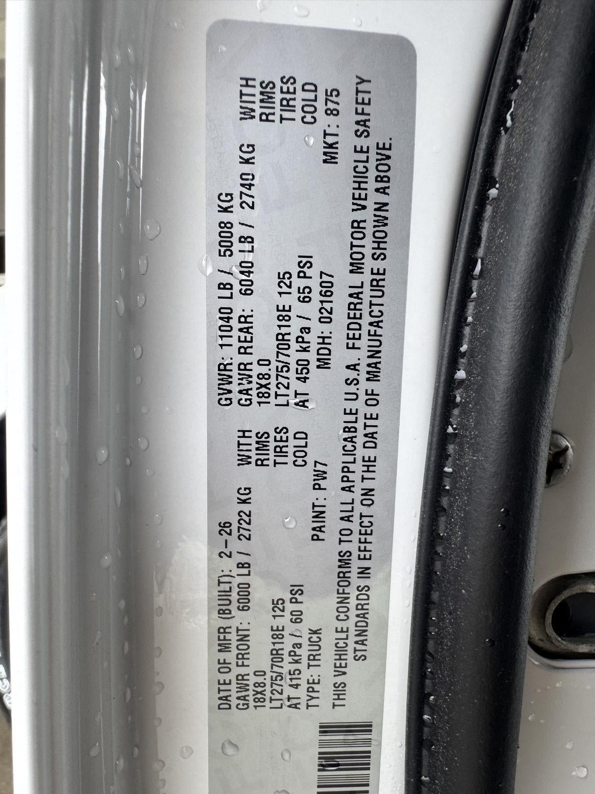 2026 RAM Ram 2500 RAM 2500 LARAMIE MEGA CAB 4X4 6'4' BOX