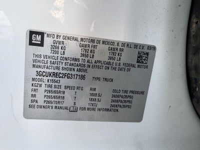 2015 Chevrolet Silverado 1500 2LT