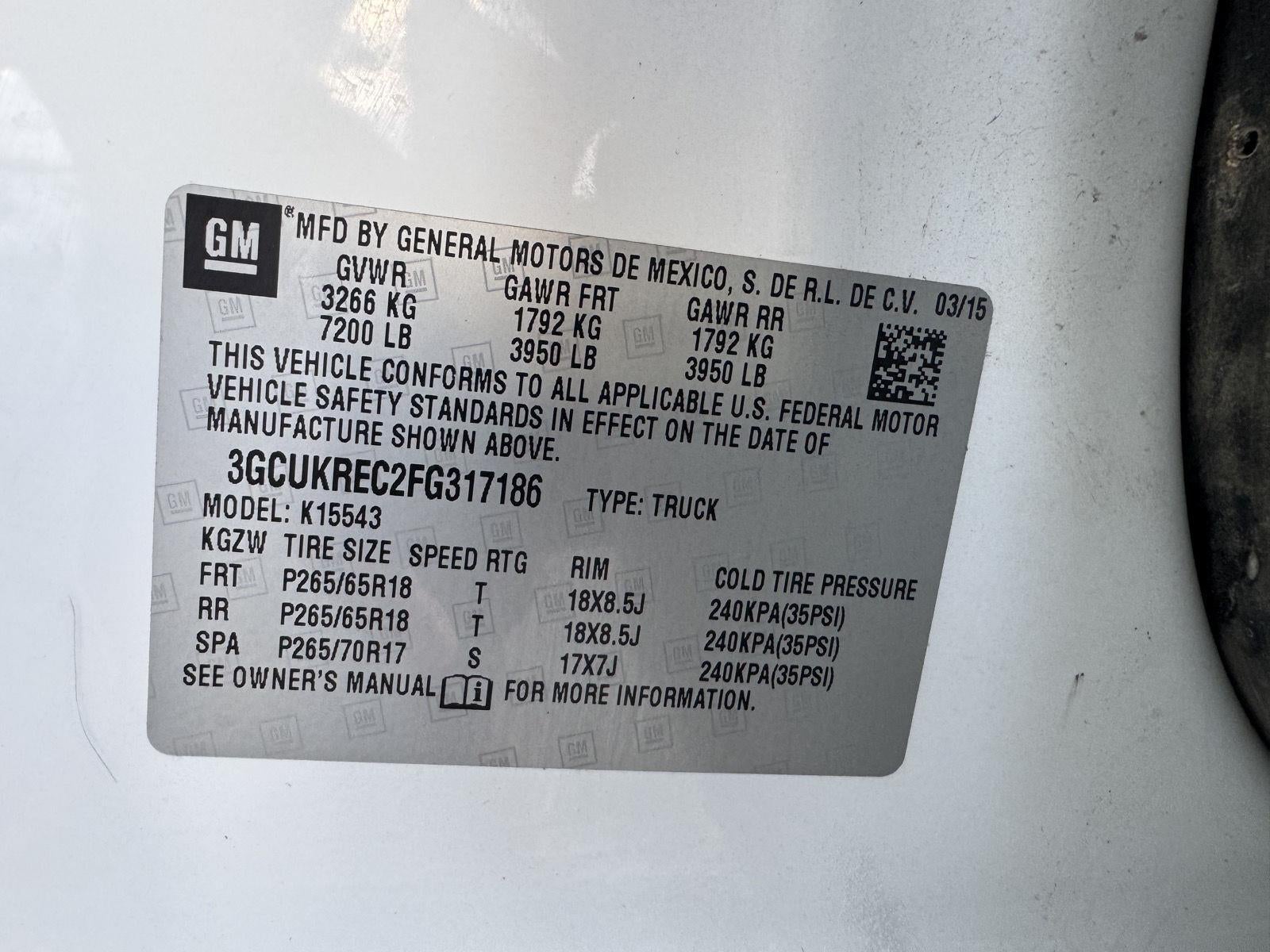 2015 Chevrolet Silverado 1500 2LT