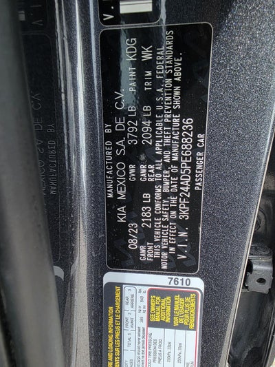 2023 Kia Forte LXS