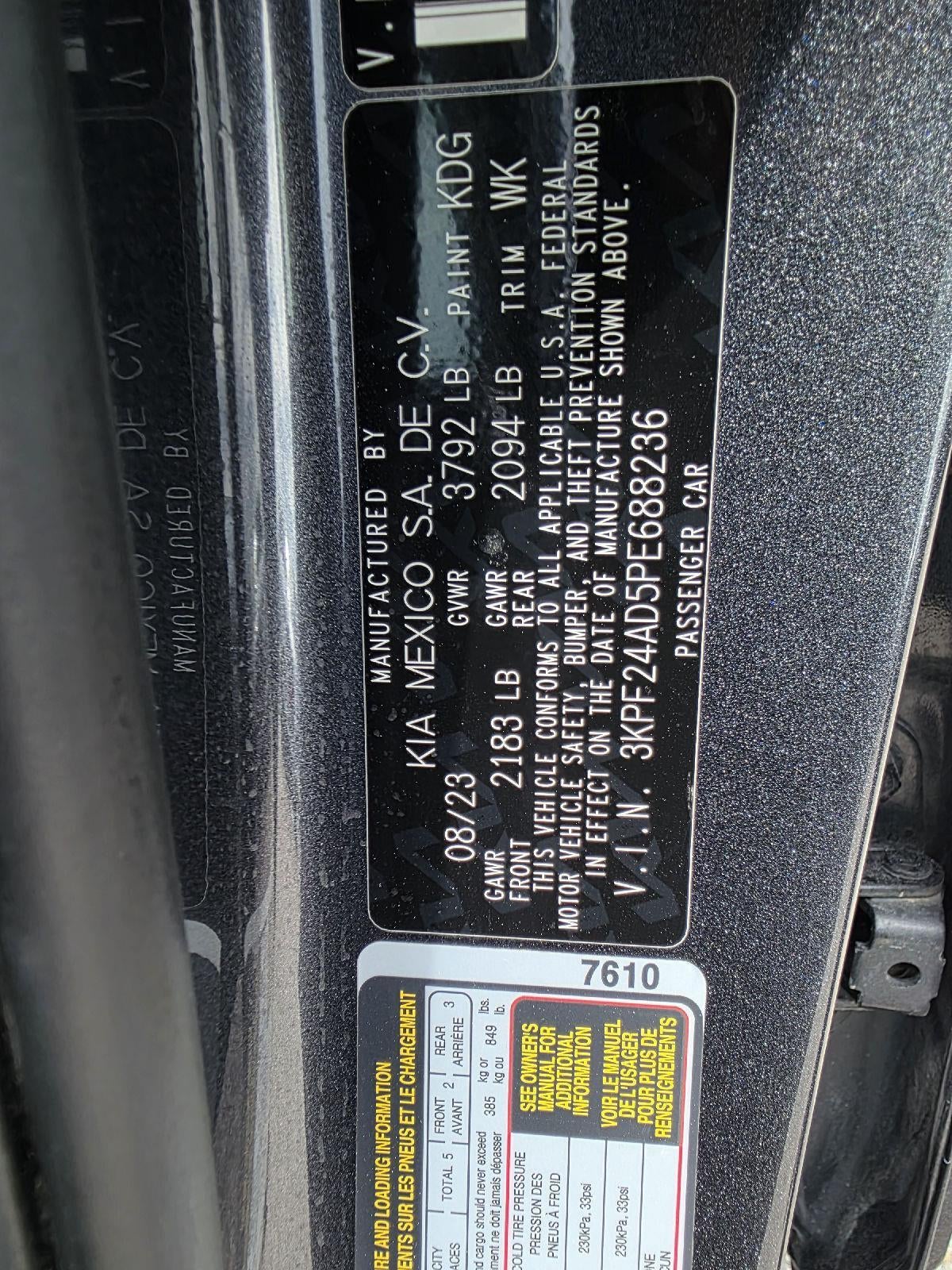 2023 Kia Forte LXS