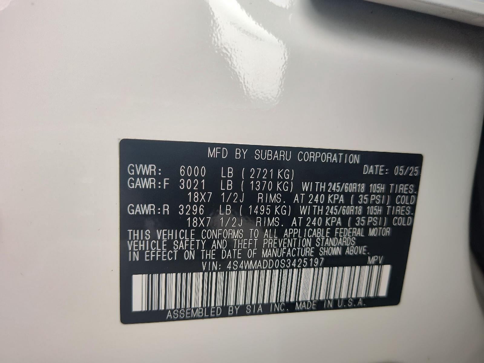 2025 Subaru Ascent Premium 7-Passenger