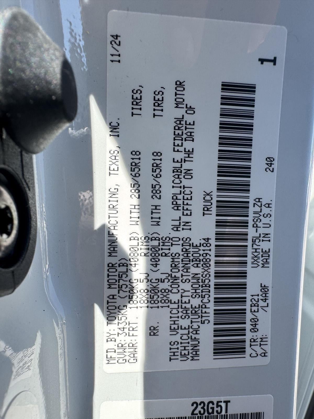 2025 Toyota Tundra Hybrid TRD Pro Hybrid CrewMax 5.5' Bed
