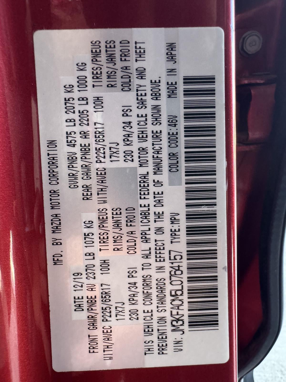 2020 Mazda Mazda CX-5 Touring