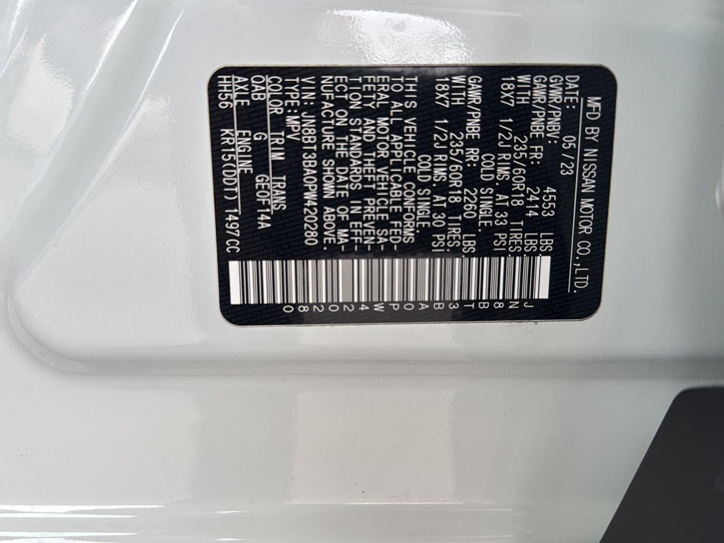 2023 Nissan Rogue SV FWD